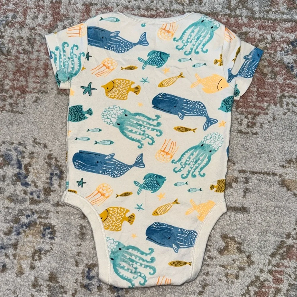Old Navy Lost at Sea 5-Pack Baby Bodysuits 6-12M